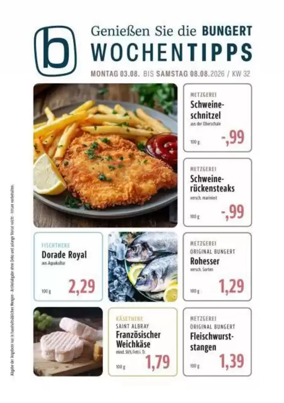 BUNGERT Katalog | BUNGERT flugblatt | 2026-08-03T00:00:00.000Z - 2026-08-08T00:00:00.000Z