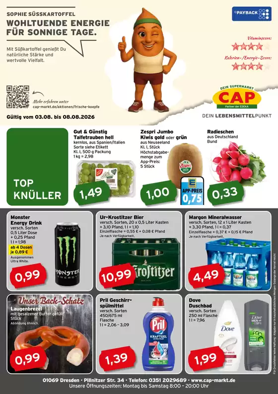 CAP Markt Katalog | Top-Angebote für Sparfüchse | 2026-08-03T00:00:00.000Z - 2026-08-08T00:00:00.000Z