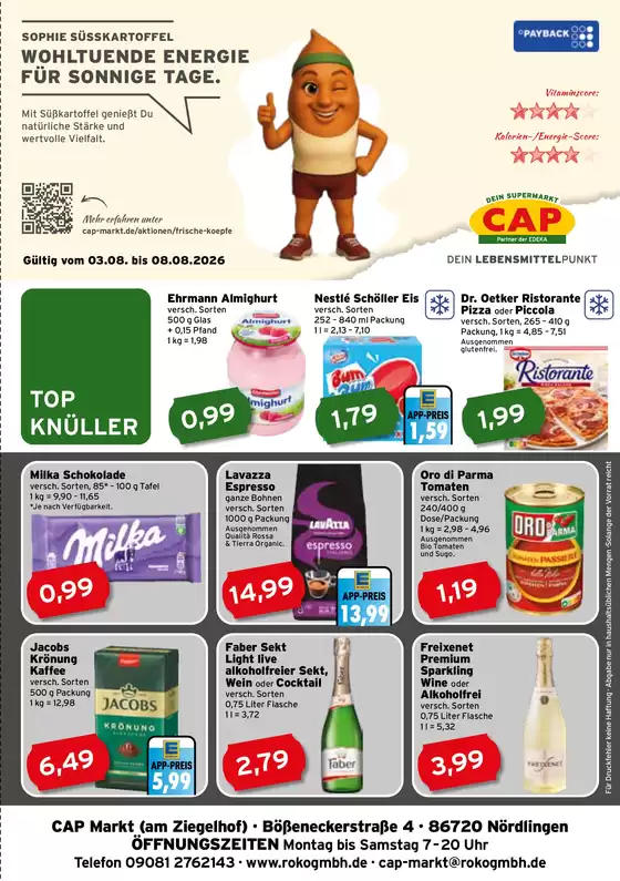 CAP Markt Prospekt | Tolle Rabatte auf ausgewählte Produkte | 2026-08-03T00:00:00.000Z - 2026-08-08T00:00:00.000Z