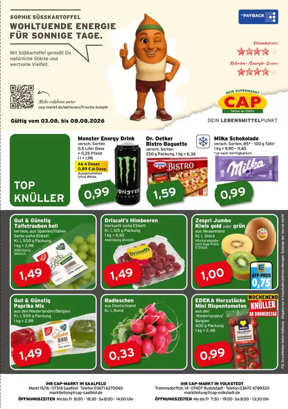CAP Markt Katalog in Saarbrücken | Aktuelle Sonderaktionen | 2026-08-03T00:00:00.000Z - 2026-08-08T00:00:00.000Z
