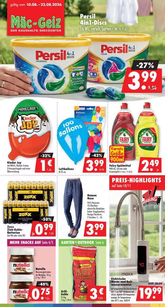 Mäc Geiz Katalog in Morbach | Neue Angebote zum Entdecken | 2026-08-10T00:00:00.000Z - 2026-08-23T00:00:00.000Z