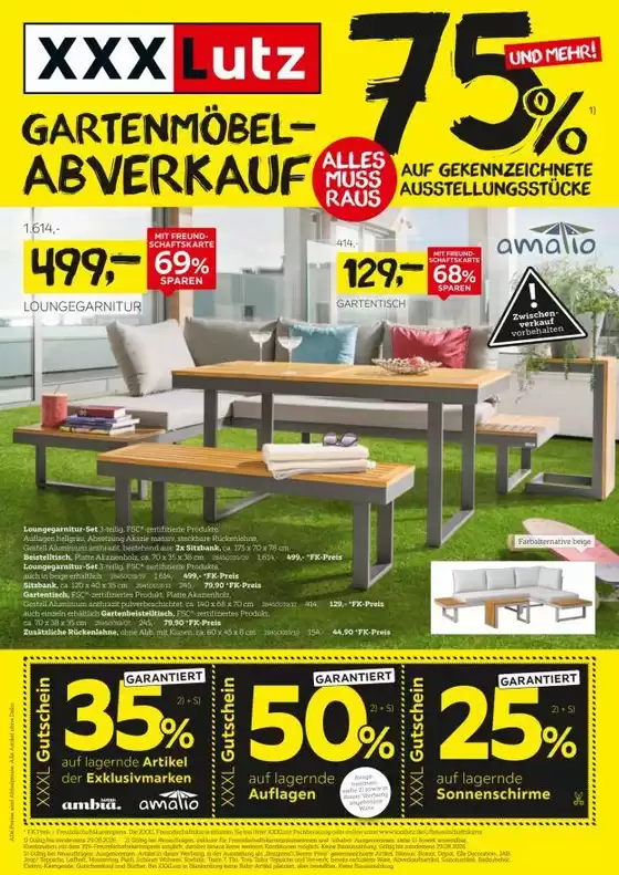 XXXLutz Katalog | Gartenmöbelabverkauf | 2026-08-03T00:00:00.000Z - 2026-08-29T00:00:00.000Z