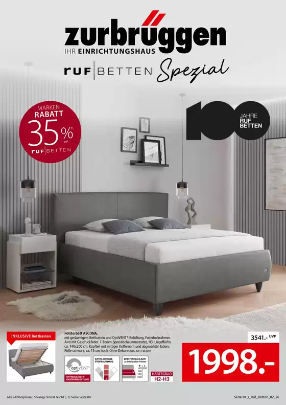 Zurbrüggen Katalog | ruf Betten Spezial | 2026-08-03T00:00:00.000Z - 2026-08-22T00:00:00.000Z