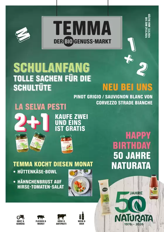 Temma Katalog in Flonheim | Schulanfang | 2026-08-03T00:00:00.000Z - 2026-08-29T00:00:00.000Z