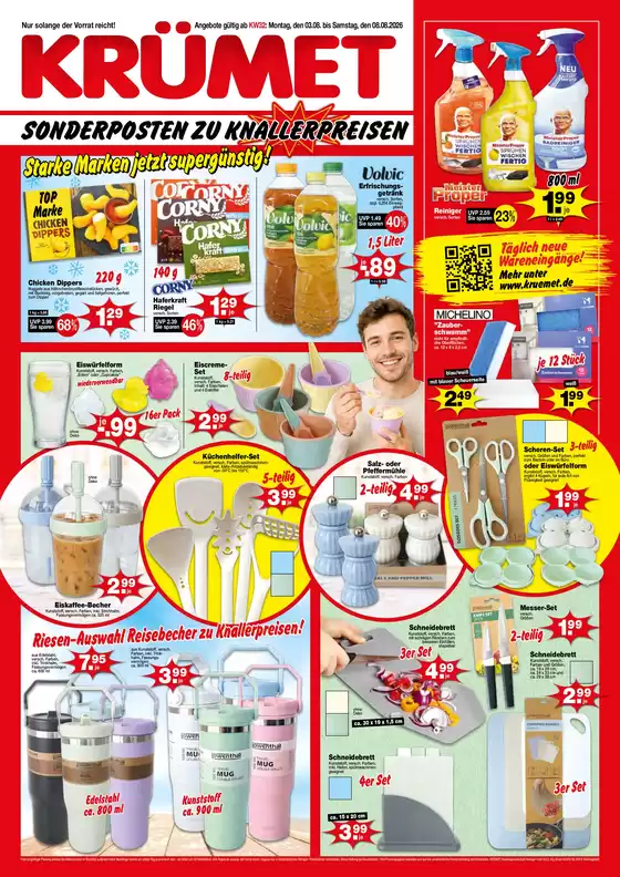 Krümet Sonderposten Katalog in Flonheim | Nur solange der Vorrat reicht! | 2026-08-03T00:00:00.000Z - 2026-08-08T00:00:00.000Z