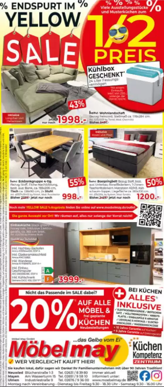 Möbel May Katalog | Endspurt Im Yellow Sale | 2026-08-04T00:00:00.000Z - 2026-08-24T00:00:00.000Z