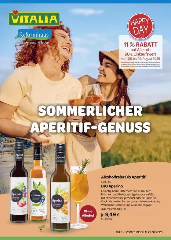 Vitalia Katalog in Bad Mergentheim | Sommerlicher Apertif - Genuss | 2026-08-05T00:00:00.000Z - 2026-08-31T00:00:00.000Z