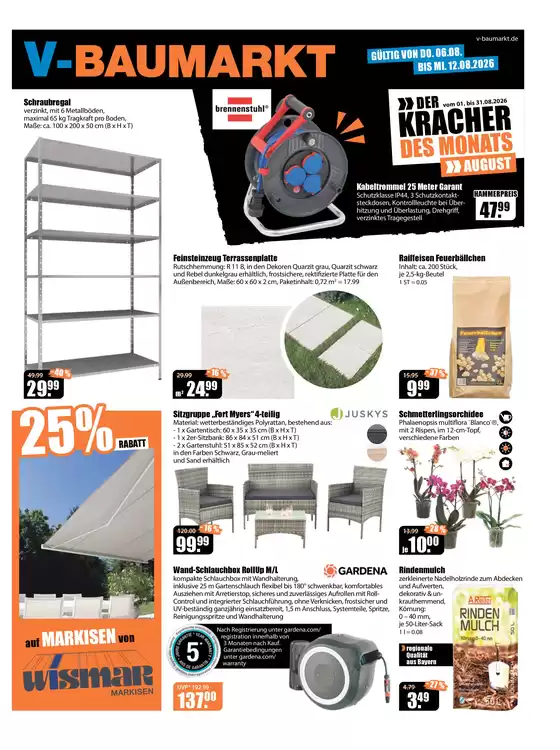 V Baumarkt Katalog | Aktuelle Angebote V Baumarkt | 2026-08-06T00:00:00.000Z - 2026-08-12T00:00:00.000Z