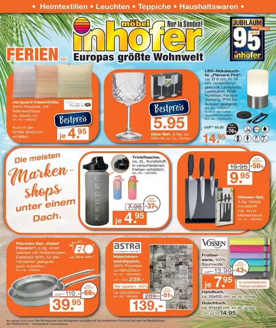 Möbel Inhofer Katalog | Ferien bei Möbel Inhofer | 2026-08-07T00:00:00.000Z - 2026-08-29T00:00:00.000Z