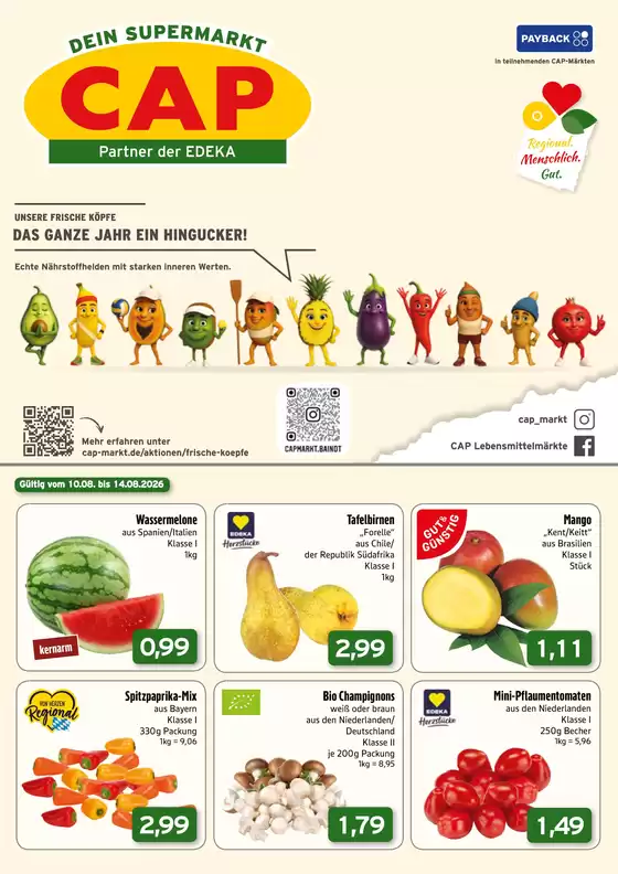 CAP Markt Katalog in Niederbreitbach | Top-Angebote für Sparfüchse | 2026-08-10T00:00:00.000Z - 2026-08-14T00:00:00.000Z