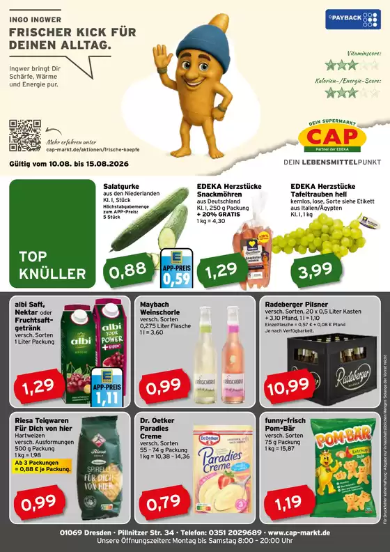 CAP Markt Katalog | Top-Angebote für alle Schnäppchenjäger | 2026-08-10T00:00:00.000Z - 2026-08-15T00:00:00.000Z