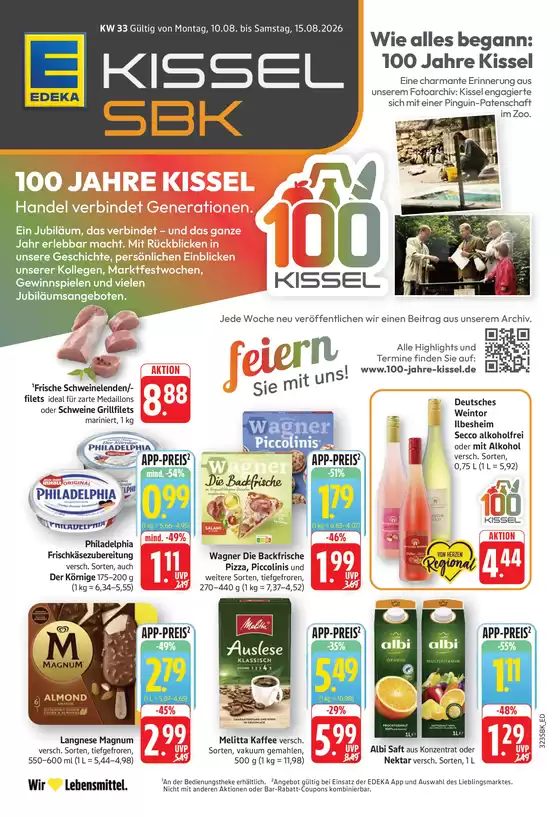 Edeka Kissel SBK Katalog | Edeka Kissel SBK flugblatt | 2026-08-10T00:00:00.000Z - 2026-08-15T00:00:00.000Z