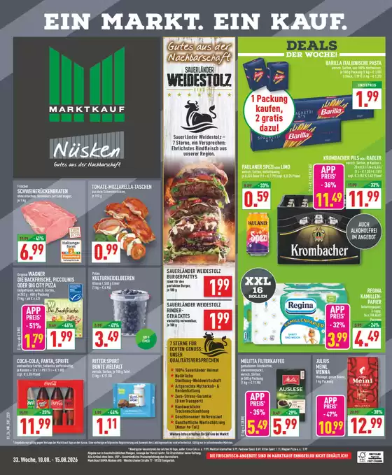 Marktkauf Katalog | Top-Deals für alle Kunden | 2026-08-10T00:00:00.000Z - 2026-08-15T00:00:00.000Z