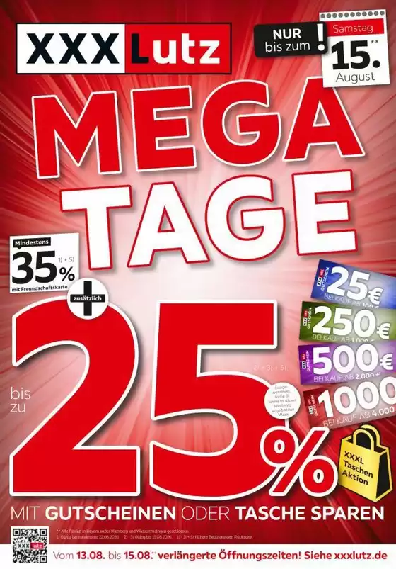 XXXLutz Katalog | Mega Tage | 2026-08-13T00:00:00.000Z - 2026-08-22T00:00:00.000Z