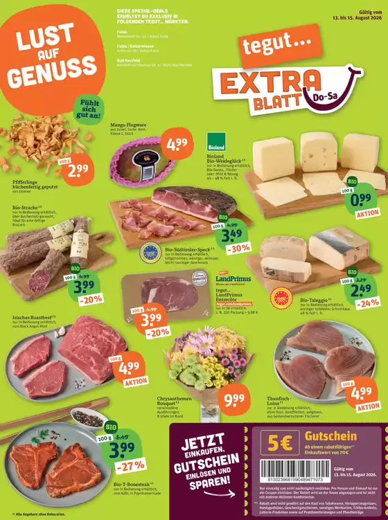 tegut Katalog | Exklusive Deals für unsere Kunden | 2026-08-13T00:00:00.000Z - 2026-08-15T00:00:00.000Z