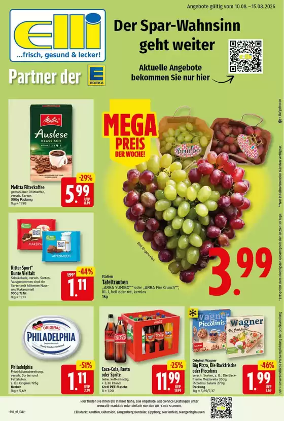 Elli Markt Katalog | Elli Markt flugblatt | 2026-08-10T00:00:00.000Z - 2026-08-15T00:00:00.000Z