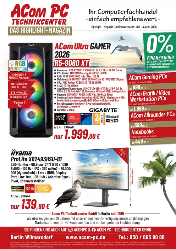 ACom PC Katalog | Ihr Computerfachhandel -einfach empfehlenswert- | 2026-08-10T00:00:00.000Z - 2026-08-31T00:00:00.000Z