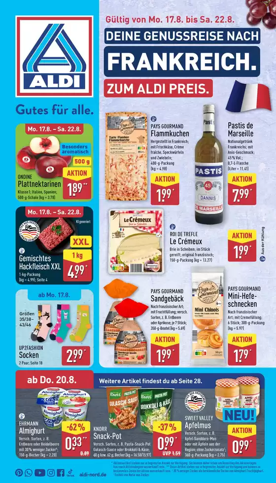 Aldi Nord Prospekt | Attraktive Angebote entdecken | 2026-08-17T00:00:00.000Z - 2026-08-22T00:00:00.000Z