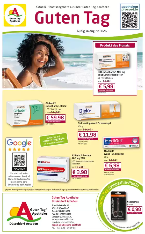 Guten Tag Apotheke Katalog | Guten Tag ` | 2026-08-12T00:00:00.000Z - 2026-08-31T00:00:00.000Z