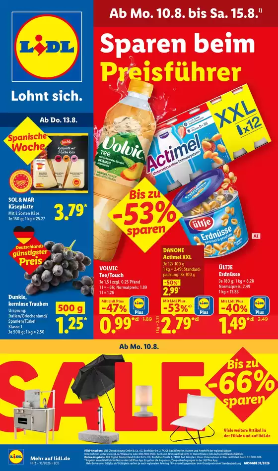Lidl Prospekt | 10.08.2026 15.08.2026 | 2026-08-13T00:00:00.000Z - 2026-08-15T00:00:00.000Z