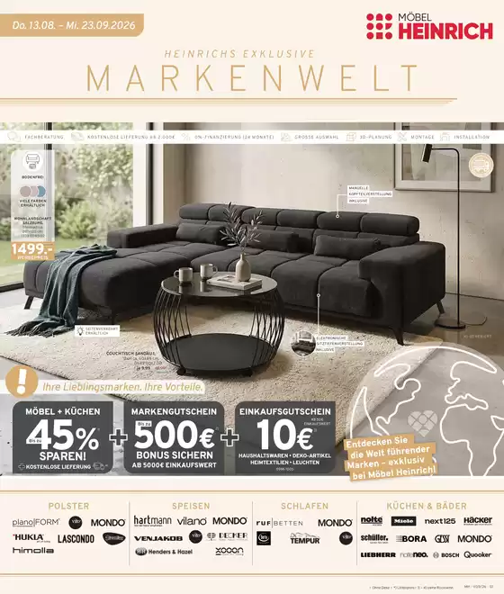 Möbel Heinrich Katalog | Aktuelle Sonderaktionen | 2026-08-13T00:00:00.000Z - 2027-08-13T00:00:00.000Z