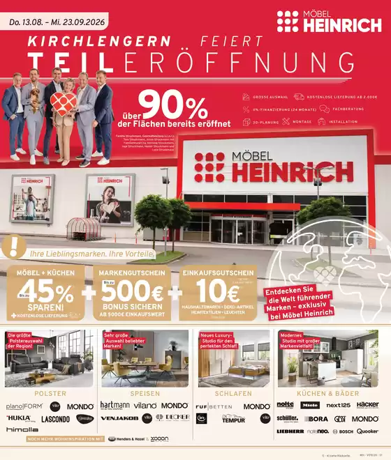 Möbel Heinrich Katalog | Angebote für Schnäppchenjäger | 2026-08-13T00:00:00.000Z - 2026-09-23T00:00:00.000Z