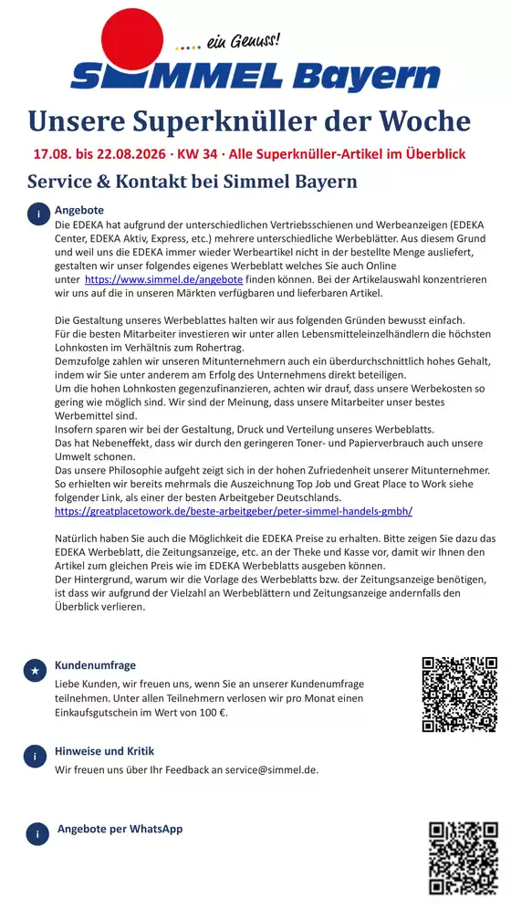 Simmel Katalog | Simmel flugblatt | 2026-08-17T00:00:00.000Z - 2026-08-22T00:00:00.000Z