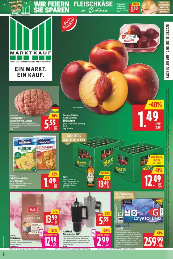 Marktkauf Katalog | Top-Deals und Rabatte | 2026-08-10T00:00:00.000Z - 2026-08-16T00:00:00.000Z