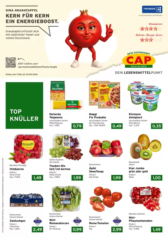 CAP Markt Katalog | Exklusive Deals und Schnäppchen | 2026-08-17T00:00:00.000Z - 2026-08-22T00:00:00.000Z