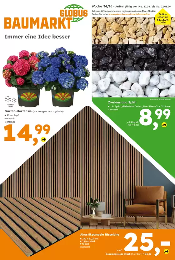 Globus Baumarkt Katalog | Globus Baumarkt prospekt | 2026-08-17T00:00:00.000Z - 2026-08-22T00:00:00.000Z
