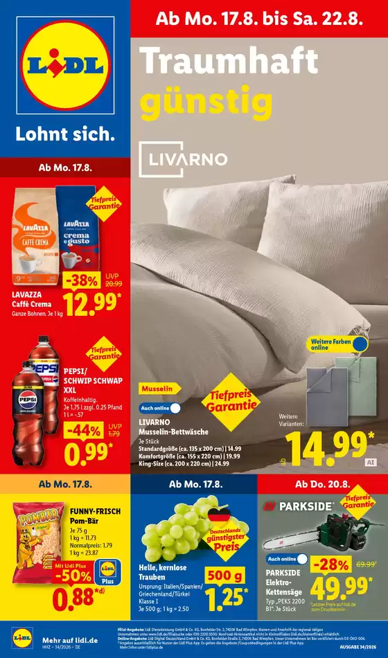 Lidl Katalog | 17.08.2026 22.08.2026 | 2026-08-17T00:00:00.000Z - 2026-08-22T00:00:00.000Z