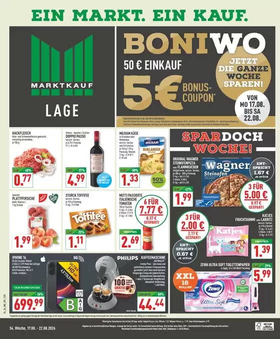 Marktkauf Katalog | Tolles Angebot für Schnäppchenjäger | 2026-08-17T00:00:00.000Z - 2026-08-22T00:00:00.000Z