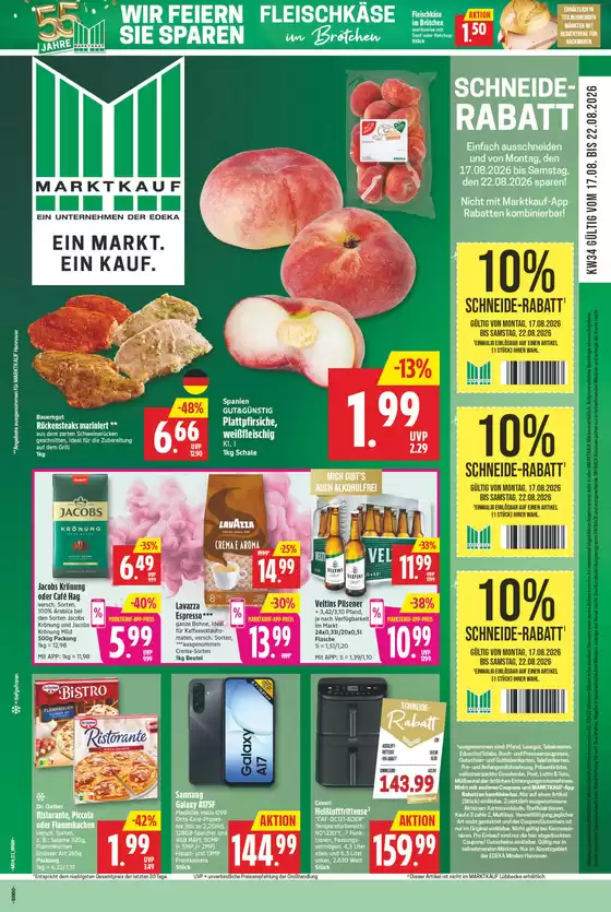 Marktkauf Prospekt in Uffenheim | Rabatte und Aktionen | 2026-08-17T00:00:00.000Z - 2026-08-22T00:00:00.000Z