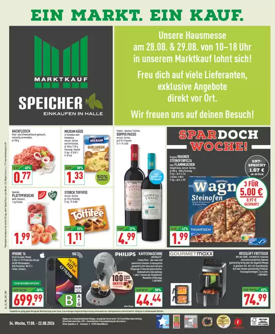 Marktkauf Prospekt in Ludwigsfelde | Angebote für Schnäppchenjäger | 2026-08-17T00:00:00.000Z - 2026-08-22T00:00:00.000Z
