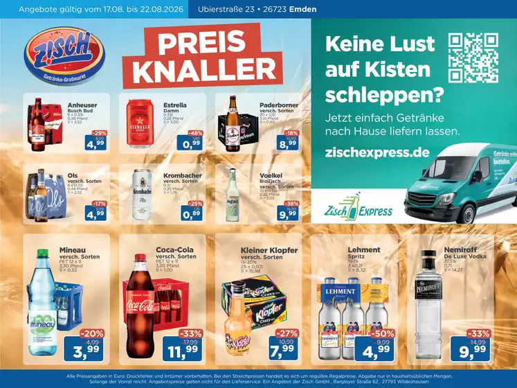 Zisch Katalog | Angebote Zisch KW33 | 2026-08-17T00:00:00.000Z - 2026-08-22T00:00:00.000Z