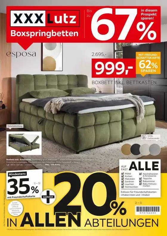 XXXLutz Katalog | Boxspringbetten Spezial | 2026-08-17T00:00:00.000Z - 2026-08-29T00:00:00.000Z
