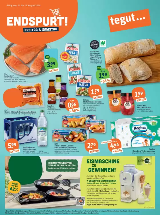 tegut Katalog | Angebote der Woche! tegut | 2026-08-21T00:00:00.000Z - 2026-08-22T00:00:00.000Z