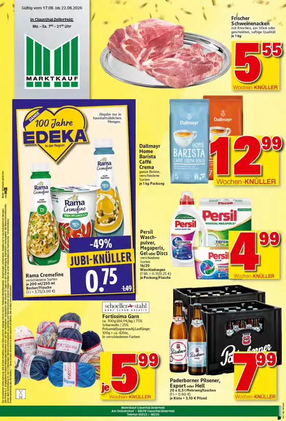 Marktkauf Katalog | Rabatte und Aktionen | 2026-08-17T00:00:00.000Z - 2026-08-22T00:00:00.000Z