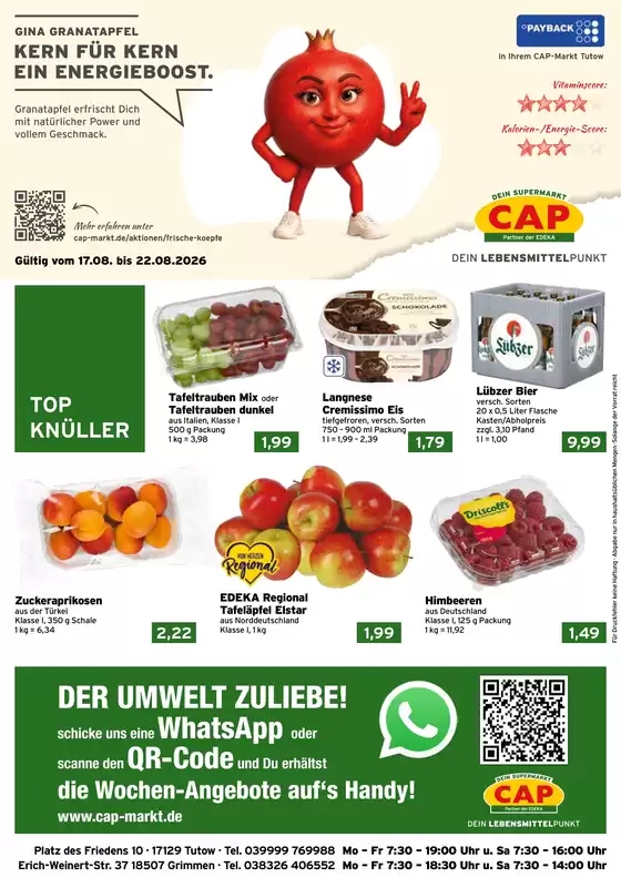 CAP Markt Katalog in Eichstetten am Kaiserstuhl | Große Auswahl an Angeboten | 2026-08-17T00:00:00.000Z - 2026-08-22T00:00:00.000Z