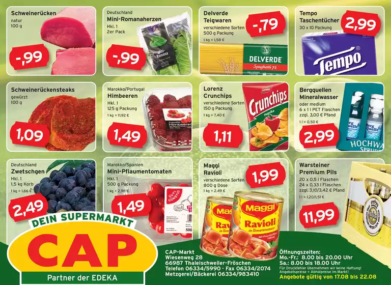 CAP Markt Katalog | Top-Deals für alle Kunden | 2026-08-17T00:00:00.000Z - 2026-08-22T00:00:00.000Z
