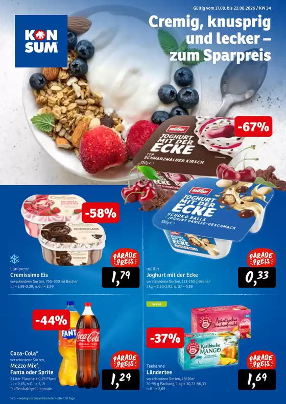 KONSUM Katalog | KONSUM DRESDEN Angebote der Woche KW34 2026 | 2026-08-17T00:00:00.000Z - 2026-08-22T00:00:00.000Z