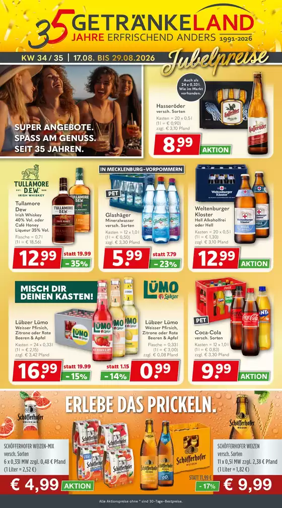 Getränkeland Katalog | Aktuelle Schnäppchen und Angebote | 2026-08-17T00:00:00.000Z - 2026-08-29T00:00:00.000Z