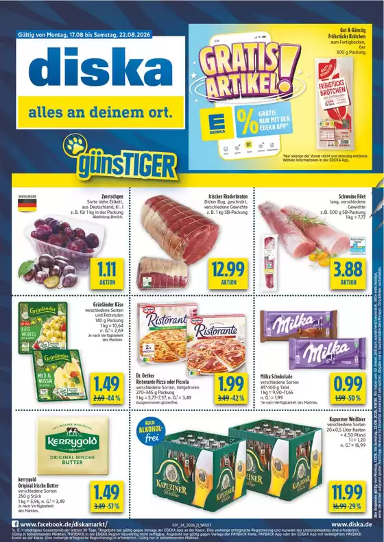 diska Prospekt in Rhauderfehn | Diska flugblatt | 2026-08-17T00:00:00.000Z - 2026-08-22T00:00:00.000Z