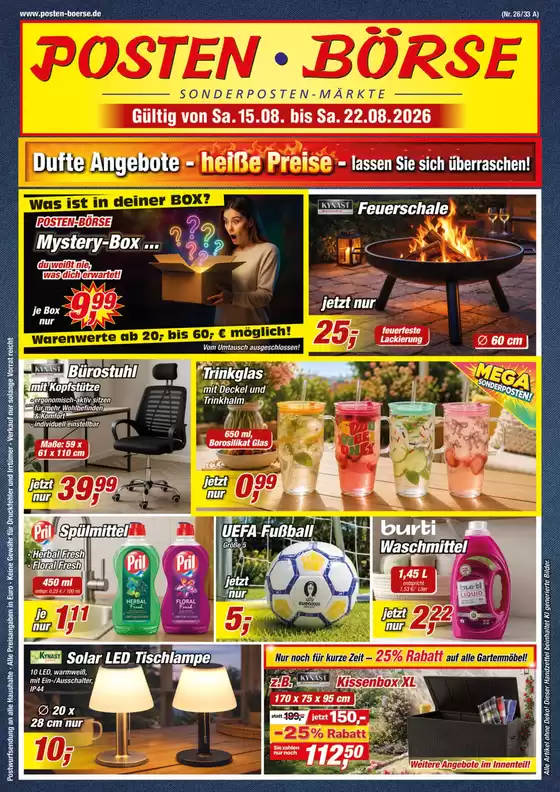 Posten Börse Katalog in Wankendorf | Pb hz 2026 nr26 | 2026-08-15T00:00:00.000Z - 2026-08-22T00:00:00.000Z