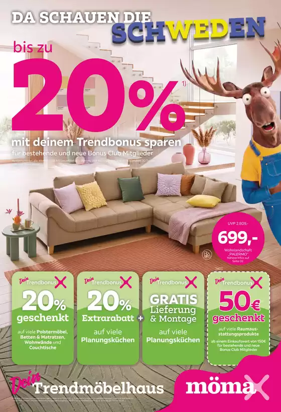 Mömax Katalog | bis zu 20 mit deinem Trendbonus sparen | 2026-08-17T00:00:00.000Z - 2026-08-23T00:00:00.000Z