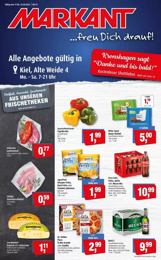 Markant Katalog | Angebote für Schnäppchenjäger | 2026-08-17T00:00:00.000Z - 2026-08-22T00:00:00.000Z