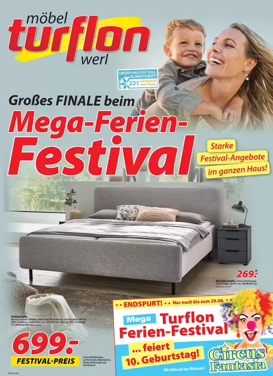 Möbel Turflon Katalog | Mega-Ferien-Festival | 2026-08-18T00:00:00.000Z - 2026-08-22T00:00:00.000Z