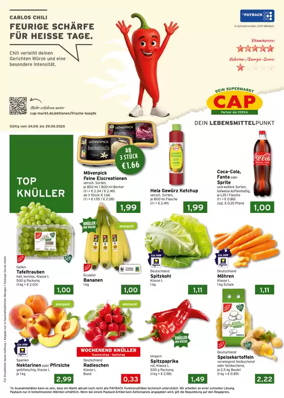 CAP Markt Katalog | Tolle Rabatte auf ausgewählte Produkte | 2026-08-24T00:00:00.000Z - 2026-08-29T00:00:00.000Z