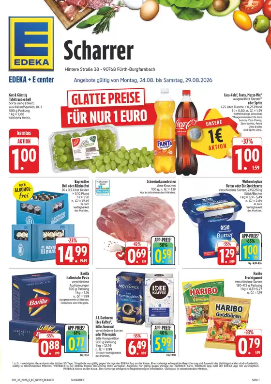 EDEKA Prospekt in Dunningen | NativeX EDEKA Nordbayern KW35 | 2026-08-23T00:00:00.000Z - 2026-08-29T00:00:00.000Z