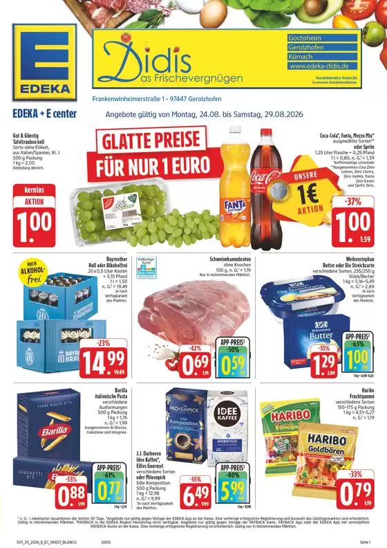EDEKA Prospekt in Frankenwinheim | NativeX EDEKA Nordbayern KW35 | 2026-08-23T00:00:00.000Z - 2026-08-29T00:00:00.000Z